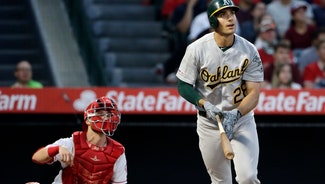 Next Story Image: Olson homers twice, leads Athletics over Angels 7-2